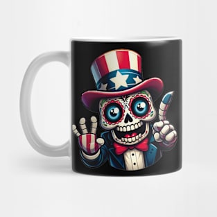 Sugar Skull Art - Don’t Fear the Reaper… He Wants You to Party Mug